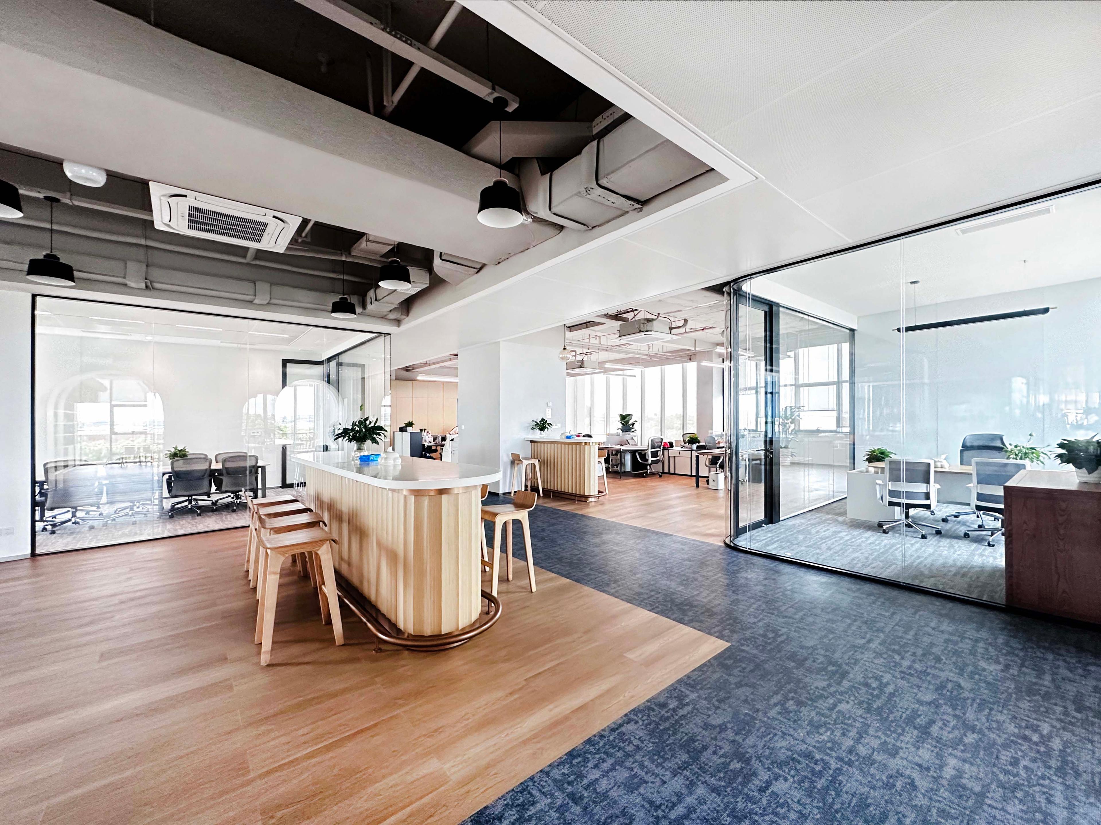 Office partition detail