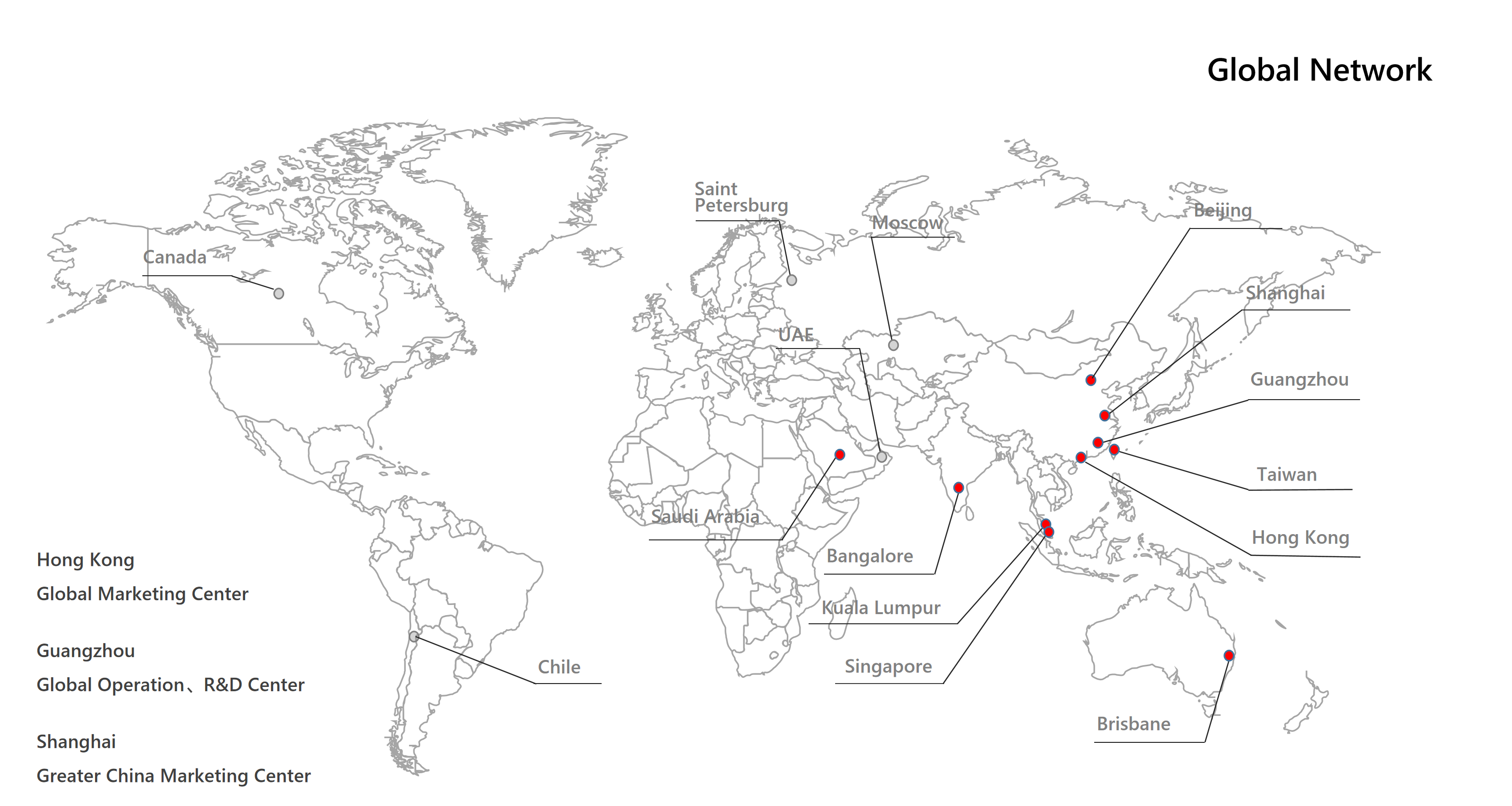 UVO Global Network Map Image